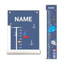 Sungwon Personalized Kids Canvas Growth Chart, Whale by TinyTreasures Baby Boutique