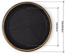 7" Decorative Heavy Duty Tray/Saucer (2 Pack) Rustic Medieval/French Country Look, Pot/Planter Base for Indoor/Outdoor Decor (7 inches, Gold) by GreenHaven Gardens