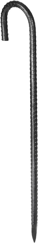 VEVOR Rebar Stakes, 16-Inch, Heavy-Duty 0.4 in Diameter J Hook, Galvanized Steel Ground Anchors with Chisel Point End & Rust-Resistant Coating, for Gardening Support, Fence, Camping Tents (16-Pack) by CozyNest Decor