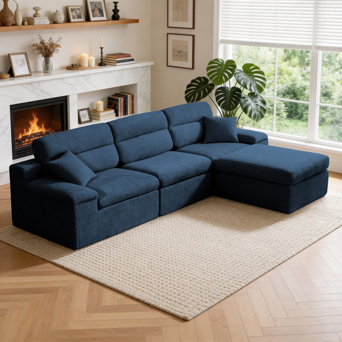Corner Chaise Sofa With High Backrest, photo 9 of 16