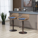 Modern Swivel Bar Stools Adjustable Counter Chairs With Footrest (Set of 2) by HouseOfZazla