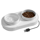 Heated Water Bowl For Dogs And Cats Ceramic Heated Pet Water Bowl Food Warmer USB Powered Thermal Pet Bowl Provide Fresh Non Freezing Drinkable Water