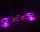 Clear Longboard Skateboard - Transparent Acrylic Long Boards with Light-Up LED Wheels for Smooth Rides - Ride The Streets in Style with Longboard Built for Beginners & Pros Alike by TinyTreasures Baby Boutique