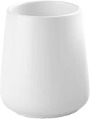 White Toothbrush Holder for Bathroom - Ceramic Tooth Brushing Holders, Toothbrush Cup & Toothpaste Organizer for Bathroom Countertop, Makeup Brush Holder, Pen Holder for Home Desktop Storage by CozyNest Decor