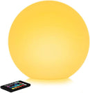 12 Inch Solar Glowing Ball Light Outdoor, Solar Garden Globe Light w/Remote, RGB Color Changing Waterproof Large LED Orb Lights, Landscape Lighting Mood Lamp w/Ground Stake for Patio Yard Lawn Path by CozyNest Decor