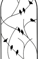Panacea Perching Birds Metal Trellises, Black, 72" H, Pack of 5 – Powder Coated Garden Trellis with Bird Accents – Arch Top Plant Supports for Climbing Plants, Outdoor Decorative Lattice by GreenHaven Gardens