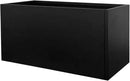 Galvanized Steel Metal Planter Rectangular Indoor Black Planter Box Large Outdoor Planters Steel 31.5" x 16" x 16" Commercial Residential for Patio, Deck, Garden by CozyNest Decor