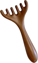 Natural Wooden Gua Sha Tool,Wooden Gua Sha Scraping Massage Tool,Long Handle Sandalwood Six Claw Antler Massager,1 Pieces by CozyNest Decor