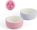 Elk and Friends Kids Porcelain Bowls with Silicone Suction Sleeve | Kids/Toddler/Baby Feeding | Microwave & Dishwasher Safe | Non slip | Cereal/Soup/Snack Dishes & Dinnerware by TinyTreasures Baby Boutique