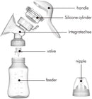 Manual Breast Pump for Breastfeeding, Small Portable Manual Breast Milk Catcher Baby Feeding Pumps & Accessories by TinyTreasures Baby Boutique