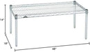 Omega Products Corporation 18" Deep x 48" Wide x 14" High Chrome Stationary Dunnage Rack by CozyNest Decor