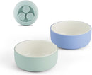 Elk and Friends Kids Porcelain Bowls with Silicone Suction Sleeve | Kids/Toddler/Baby Feeding | Microwave & Dishwasher Safe | Non slip | Cereal/Soup/Snack Dishes & Dinnerware by TinyTreasures Baby Boutique