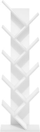 Furinno Tree Bookshelf 9-Tier Floor Standing Tree Bookcase, White by TinyTreasures Baby Boutique