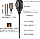 Aityvert Upgraded Large Solar Torch Lights, 43" Waterproof Outdoor 96 LED Dancing Flames Lights, Flickering Flames Garden Lights, Auto On/Off Landscape Decoration Pathway Patio Driveway Lighting (8) by GreenHaven Gardens