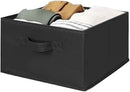 MAX Houser Hanging Shelf Closet Storage Organizer Removable Drawers ，Hanging Storage Organizer Hanging Sweater 2 Sock Underwear Drawers for Closet, Bedroom, Black by CozyNest Decor