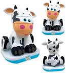 Stack-a-Roos Baby Cow by Salus Brands - Animal Stacking Toy, Educational Early Learning Toy for Infants Babies Toddlers, Age 12+ Months - Great Baby Gifts by TinyTreasures Baby Boutique