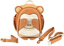 Toddler Harness Backpack Leash - Baby Walking Harness & Anti-Lost Wrist Tether - Kids Backpack 5 Storage Pockets and 2 Adjustable Child Leashes for Kids 1, 2,3,4,5,6,7 Years Old - Ultra-Soft - Monkey by TinyTreasures Baby Boutique