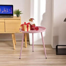 AOJEZOR Side Table: End Table for Any Room - Round Side Tables for Small Spaces - Pink with 3 Legged by CozyNest Decor