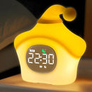 Star Alarm Clock with Night Light for Kids with Sleep Training and Sound Machine, Rechargeable Silicone Lamp OK to Wake Clock，Cute Animal Tabletop Lamp, Perfect Sleep Companion for Boys Girls, Yellow by TinyTreasures Baby Boutique