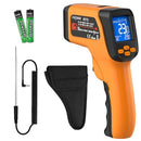 Dual-Mode Infrared Thermometer Gun，-58°F to 1472°F Laser Temp Gun, -58°F to 572°F K‑Type Probe with Humidity Display, 12:1 D:S by TinyTreasures Baby Boutique