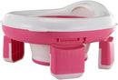 Kids Travel Potty | Foldable Car Potty | Potty Training Toilet w/Travel Bag & Potty Liners for Indoor and Outdoor (Pink) by TinyTreasures Baby Boutique