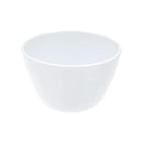 Amazon Basics Round Melamine Bowl, 8 oz, White, 6 Piece Set (Previously AmazonCommercial brand) by CozyNest Decor