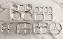 Korean Stainless Steel Divided Plates, Kids Toddlers Babies Tray, BPA Free, Diet Food Control, Camping Dishes, Compact Serving Platter, Dinner Snack, 3 Compartment Plate Silver, Set of 2 by TinyTreasures Baby Boutique
