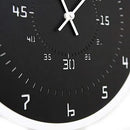 Modern Minimalist Black Stop Wall Clock by CozyNest Decor