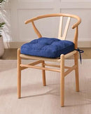 Chair Cushions, Dining Chair Cushions, Tufted Indoor Chair Pads, Set of 4, Navy Blue, 16.5'' x 16.5'' x 3.5'' by CozyNest Decor