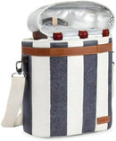 Zormy 3 Bottle Insulated Wine Tote Cooler Bag, Portable Carrier with Corkscrew Opener and Shoulder Strap for Beach Travel Picnic, Unique Carrier by TinyTreasures Baby Boutique