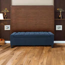 Christopher Knight Home Hikaru Fabric Storage Ottoman, Dark Blue Dimensions: 20.50”D x 51.00”W x 17.00”H by CozyNest Decor
