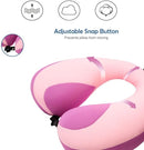 MOOB Toddler Neck Pillow for Carseat & Airplane, Traveling Gifts for Toddler & Children U-Shape Neck Pillows for Kids Light Pink by TinyTreasures Baby Boutique