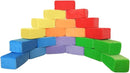 Wonder Space Plush Foam Blocks - Nursery Building & Stacking Toys for Toddlers Boys & Girls, Soft Smooth Velvet Cover, Early Education Gross Motor Skills & Brain Development (24 Bricks, Classic) by TinyTreasures Baby Boutique