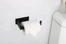 Toilet Paper Holder, Self Adhesive Tissue Holder Stainless Steel Rustproof Paper Roll Holder, No Drilling Easy to Install, Toilet Paper Rack Suitable for Office, Bathroom (Matte Black) by CozyNest Decor
