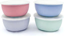 Elk and Friends Stainless Steel Bowls + Silicone Sleeve and Storage Lid | Baby, Toddler, Kids | Cereal & Snack Bowls | Storage Containers | Dishwasher Safe | 4 Pack by TinyTreasures Baby Boutique
