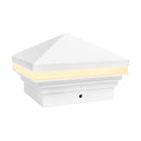 CPL02 Modern 2700K 3W 12V AC/DC Low Voltage Aluminum LED Pyramid Post Cap Light for 3.5x3.5 or 4x4