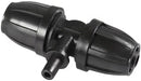 10PCS 5/16 Inch Irrigation Fittings For (5/16" ID X0.43-0.47" OD) Tubing- 1/4 inch Irrigation Tubing, Anti-Drop Locked Barbed Reducing Tee For Drip Hose (BLACK) by GreenHaven Gardens