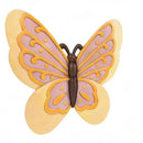 NAT & Jules Animal Character Shaped Dimensional Indoor Outdoor 11 inch Cast Resin Decorative Garden Stepping Stone, Patio, Walkway Sculpture Yard Art, Yellow Butterfly by CozyNest Decor
