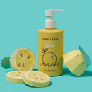 Dabble & Dollop Lemon Body Wash & Shampoo – 3-in-1 Natural Bubble Bath for Kids, Made in USA, No Parabens or Sulfates, Vegan, Gluten-Free, Tear-Free (10oz, Pack of 2) by TinyTreasures Baby Boutique