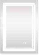 WELLFOR LED Bathroom Vanity Mirror 24 x 32 Inch, Lighted Anti-Fog Dimmable Mirror, IP44 Waterproof Wall Mounted Makeup Mirror, Packed with US Standard Plug and Touch Switch, (Horizontal/Vertical) by CozyNest Decor