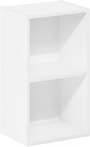Furinno Luder Bookcase / Book / Storage, 2-Tier Cube, White by TinyTreasures Baby Boutique