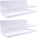Magnetic Spice Rack Refrigerator Side Magnetic Spice Rack Kitchen Magnetic Shelf Magnetic Fridge Shelf Perfect Space Saver for Kitchen/Apartment 2 Pack (White) by CozyNest Decor