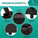 Naomi Home L-Shaped Reversible Sectional Sofa with Pull-Out Sleeper Bed and Storage Chaise, Espresso Velvet by CozyNest Decor