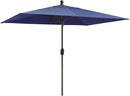 EliteShade USA 10-Year-Non-Fading 6.5x10Ft Rectangular Market Umbrella Patio Umbrella Outdoor Table Umbrella with Ventilation, Navy Blue by GreenHaven Gardens