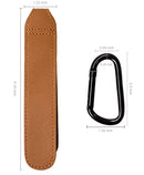 Baby Stroller Hooks Bag Hooks for Hanging Diaper Bags Multipurpose Hooks for Grocery Shopping Bags Premium Vegan Leather Pram Straps 2 Pcs (Brown) by TinyTreasures Baby Boutique