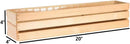 20" Rectangular Rustic Wood Planter with Plastic Liner l Rustic Barn Wood l Wine Crate Style, Home and Wedding Decorations, Garden Ornaments (20x4 Wine Crate Set of 2, Rose Wood) by GreenHaven Gardens