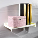PRANDOM Larger Collapsible Storage Bin with Lid [1-Pack] Fabric Decorative Storage Box Cube Organizer Container Baskes with Handles Divider for Bedroom Closet Living Room Pink 17.7x11.8x11.8 Inch by TinyTreasures Baby Boutique