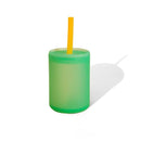 Avanchy Silicone Training Sippy Cup with Straw Lid – Tiny Cup for Babies 6+ Months to Toddlers 1 Year Old – 5 oz Infant Water Cup for Baby Led Weaning, See-Thru Green by TinyTreasures Baby Boutique