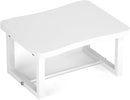 Wooden Step Stool with 500 Pounds, Wide Bed Step Stool for Adults，Wood White Step Stool&Stable Solid Metal Frame for Kitchen, Bedroom, Living Room, Bathroom by TinyTreasures Baby Boutique