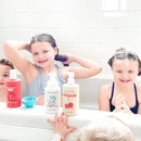 Dabble & Dollop Strawberry + Vanilla Body Wash & Shampoo – 3-in-1 Natural Bubble Bath for Kids, Made in USA, No Parabens or Sulfates, Vegan, Gluten-Free, Tear-Free (2-Pack) by TinyTreasures Baby Boutique